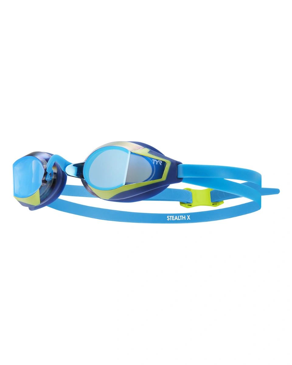 tyr stealth x goggles TYR Stealth X Mirrored Performance Goggles – K&B Sportswear