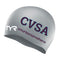 Set of 2 Silver Silicone Team Caps with Logo & Personalization - Champlain Valley Swim Academy