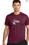 Adult Bella Canvas Unisex Short Sleeve Tee in Maroon OR Ash with Team Logo - Champlain Valley Swim Academy
