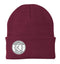Port & Company Knit Hat in Maroon with Team Logo - Champlain Valley Swim Academy
