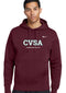 Adult Nike Club Fleece Pullover Hoodie in Maroon with Team Logo - Champlain Valley Swim Academy