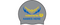 SET OF TWO Silver Silicone Team Caps with Logos & Personalization - Boys & Girls Clubs of Providence Rip-Tides Swim Team