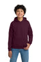 Youth Gildan Heavy Blend Hooded Sweatshirt in Maroon OR Sport Grey with Team Logo - Champlain Valley Swim Academy