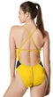 Speedo Edge Splice Crossback in Navy/Gold - Norwell High School