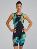 TYR Women's Venzo Infrared Open Back Tech Suit