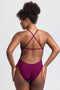 JOLYN Brandon Onesie NO Logo in Cabernet - Champlain Valley Swim Academy
