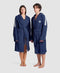 Arena Team Stripe Robe in Navy with Personalization - Karishim Swim Club