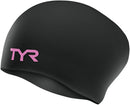 TYR Long Hair Wrinkle-Free Silicone Swim Cap