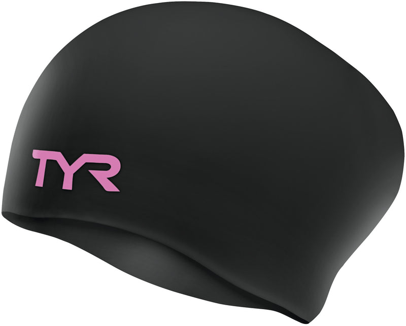 TYR Long Hair Wrinkle-Free Silicone Swim Cap
