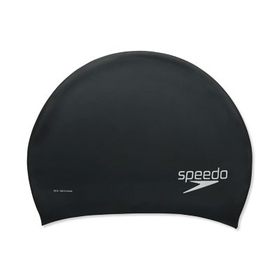 Speedo Solid Long Hair Silicone Cap