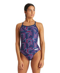 Arena Girl's Puzzled Light Drop Back One Piece