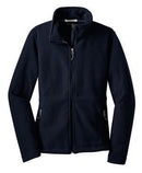 Port Authority Navy Women's Fleece Full Zip Jacket (L217) - Brookline Dolphins - K&B Sportswear