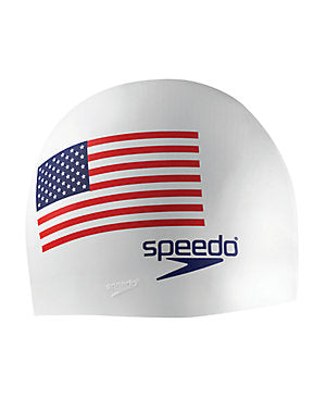 Speedo USA Flag Silicone Cap