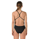 Speedo Endurance+ Solid Black One Back - K&B Sportswear