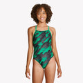 Speedo Girl's Natural Wonder CrossBack Onepiece Swimsuit