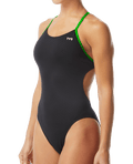 TYR Women's Hexa Cutoutfit Swimsuit - Black/Green