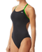 TYR Women's Hexa Cutoutfit Swimsuit - Black/Green