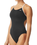 TYR Women's Hexa Cutoutfit Swimsuit - Black/White