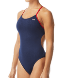TYR Women's Hexa Cutoutfit Swimsuit - Navy/Red
