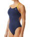 TYR Women's Hexa Cutoutfit Swimsuit - Navy/Gold
