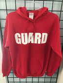 Red Gildan Guard Hooded Sweatshirt - K&B Sportswear